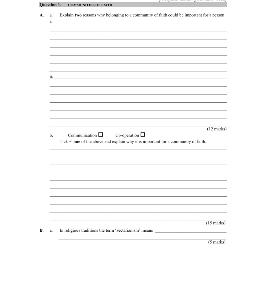 Question 2009 - 1 Part 1