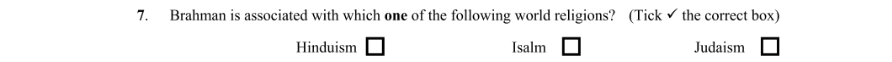 Question 2009 - 7 Part 1