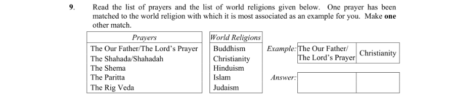 Question 2009 - 9 Part 1