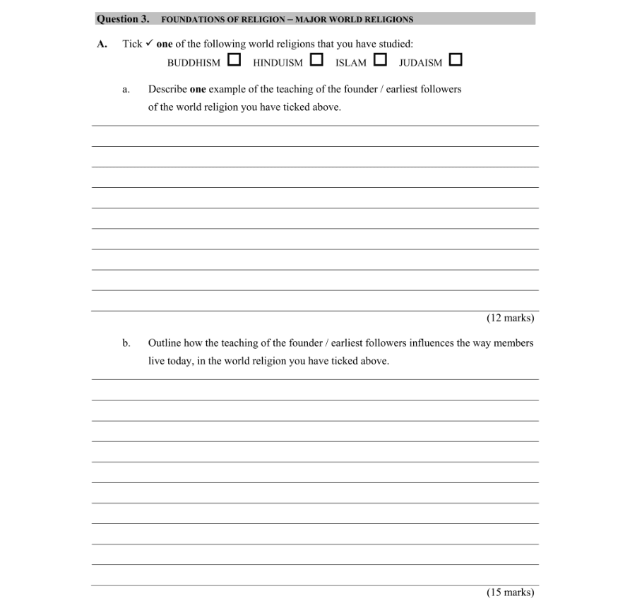 Question 2010 - 3 Part 1