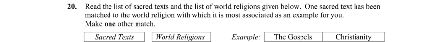 Question 2011 - 20 Part 1