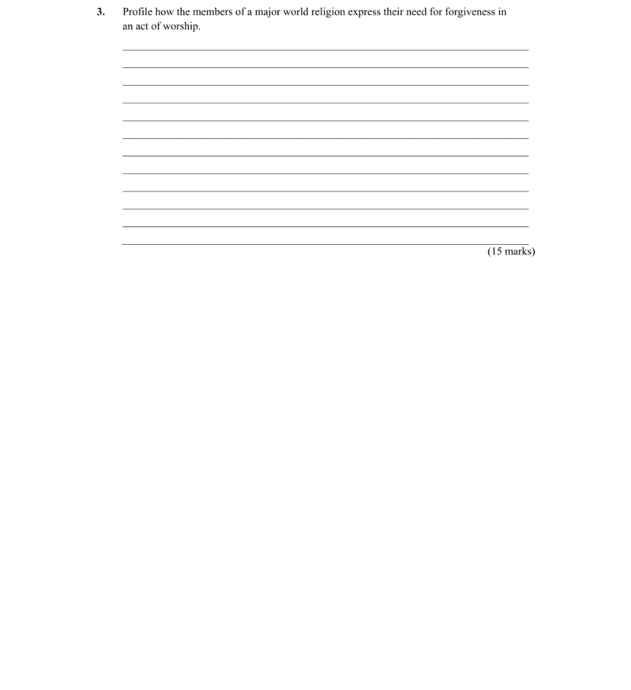 Question 2012 - 3 Part 1