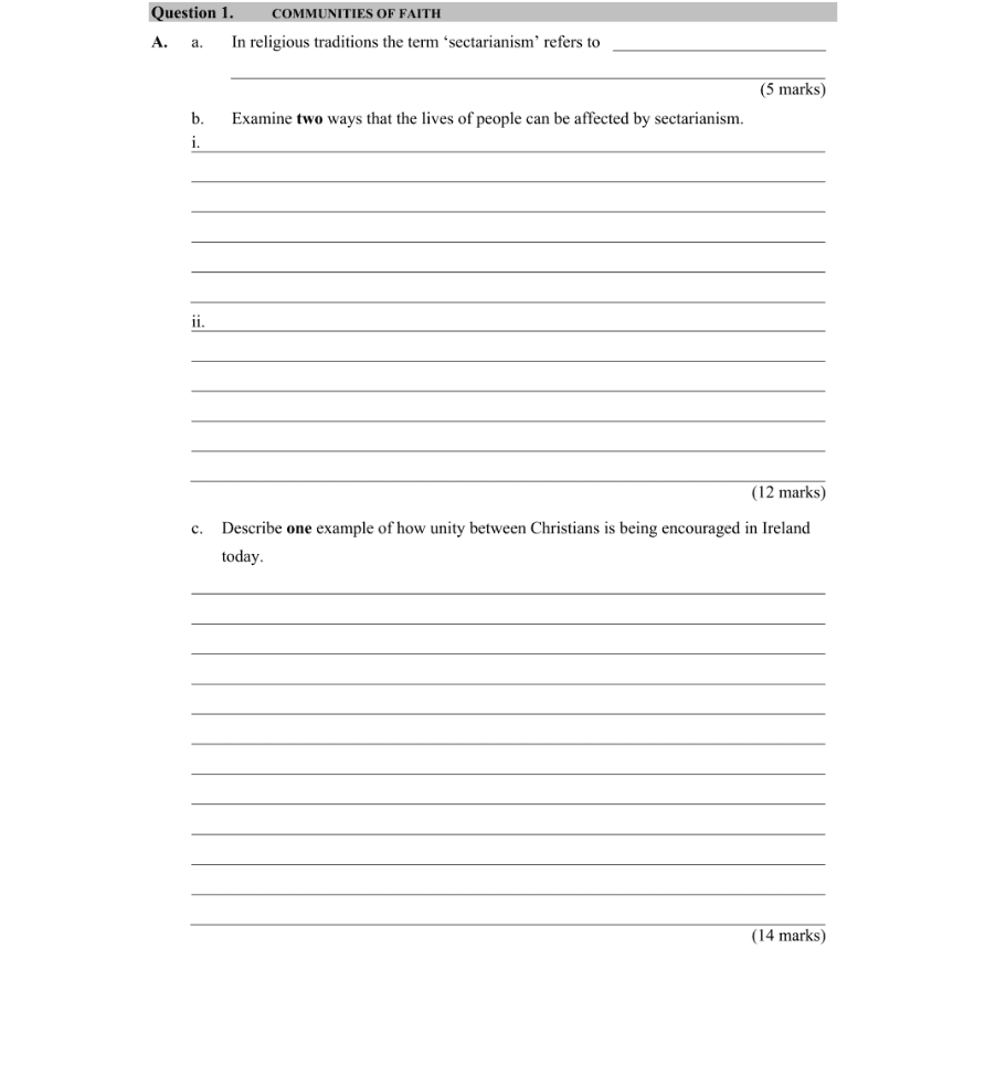 Question 2013 - 1 Part 1