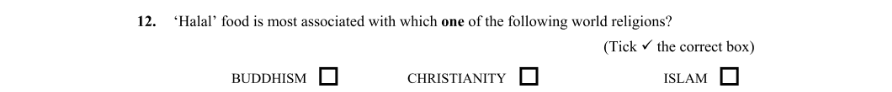 Question 2014 - 12 Part 1