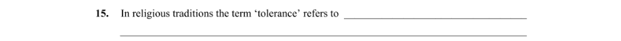 Question 2014 - 15 Part 1