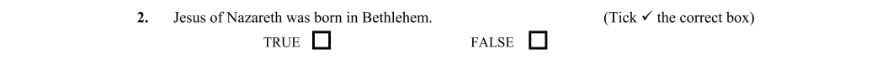 Question 2014 - 2 Part 1