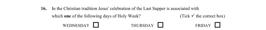 Question 2015 - 16 Part 1