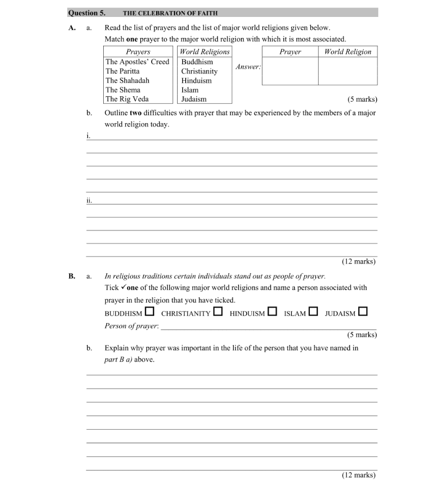 Question 2015 - 5 Part 1