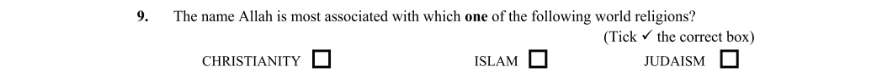 Question 2015 - 9 Part 1