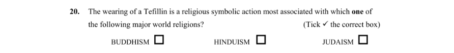 Question 2016 - 20 Part 1