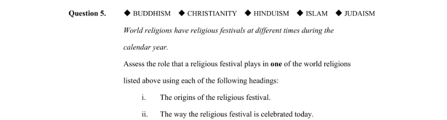 Question 2016 - 5 Part 1