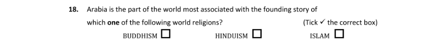Question 2018 - 18 Part 1