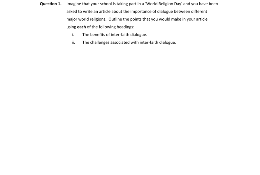 Question 2018 - 1 Part 1