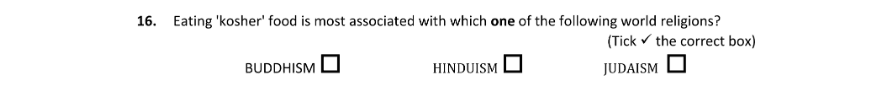 Question 2019 - 16 Part 1