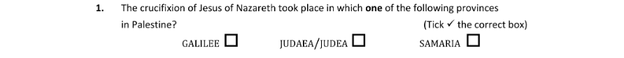 Question 2019 - 1 Part 1