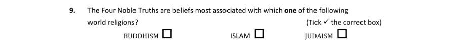Question 2019 - 9 Part 1
