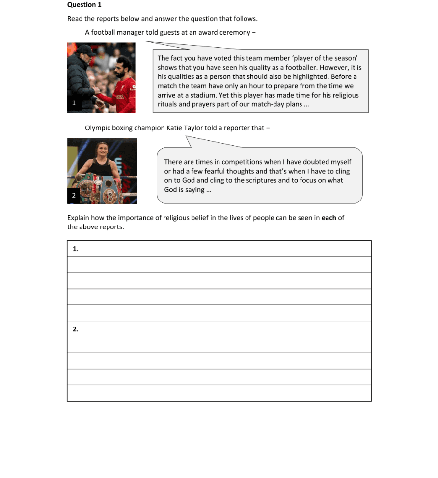 Question 2023 - 1 Part 1