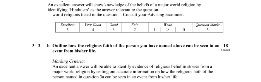 Marking Scheme Part 1