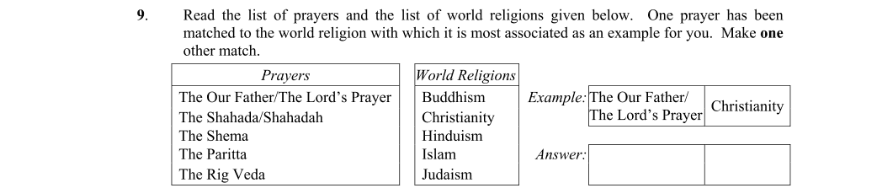Question 2009 - 9 Part 1