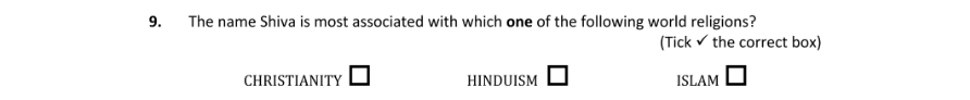 Question 2018 - 9 Part 1
