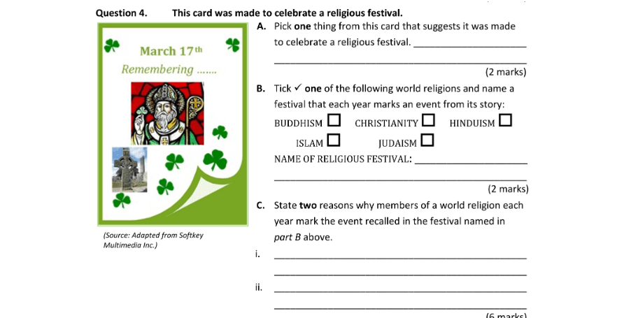 Question 2019 - 4 Part 1