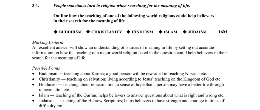 Marking Scheme Part 1