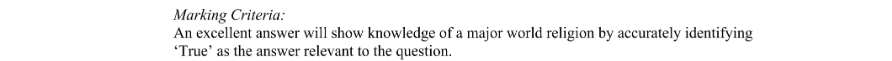 Marking Scheme Part 1