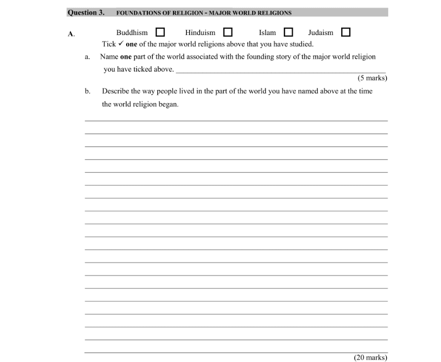 Question 2009 - 3 Part 1