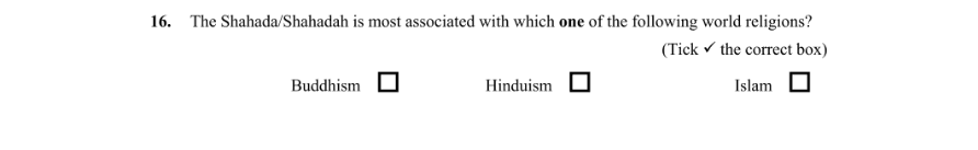 Question 2012 - 16 Part 1