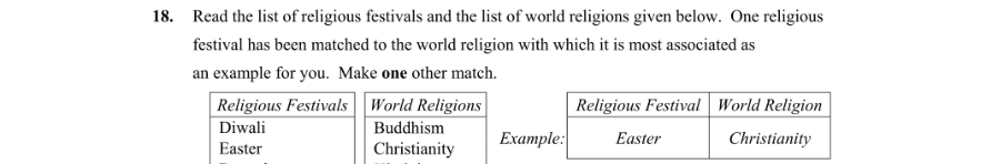 Question 2015 - 18 Part 1