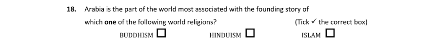Question 2018 - 18 Part 1