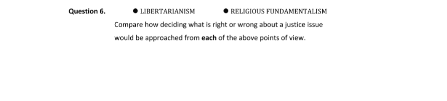 Question 2018 - 6 Part 1