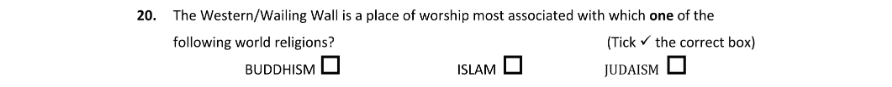 Question 2019 - 20 Part 1