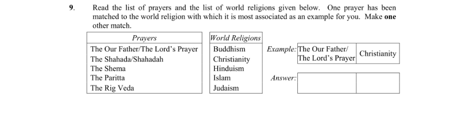 Question 2009 - 9 Part 1