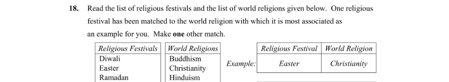 Question 2015 - 18 Part 1