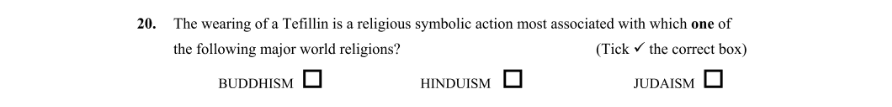 Question 2016 - 20 Part 1