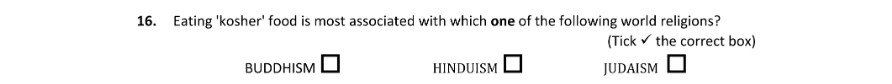 Question 2019 - 16 Part 1