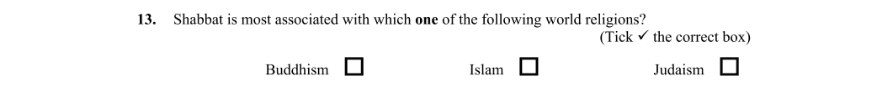 Question 2013 - 13 Part 1