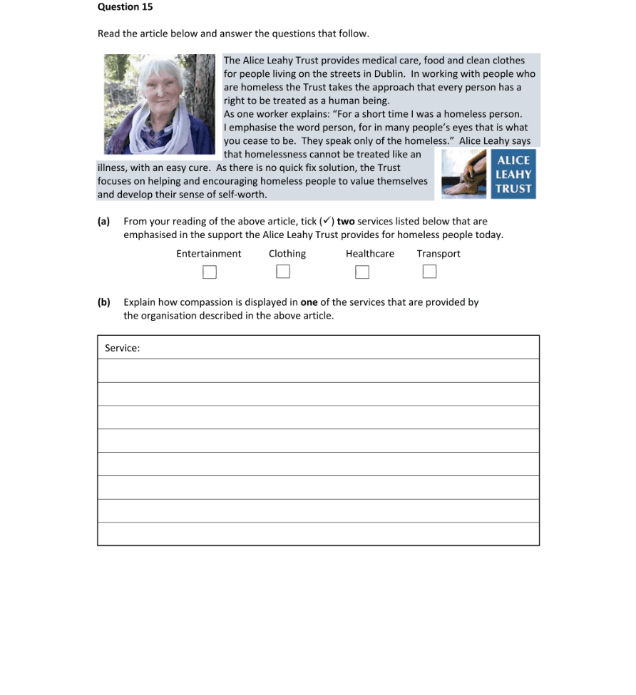 Question 2022 - 15 Part 1
