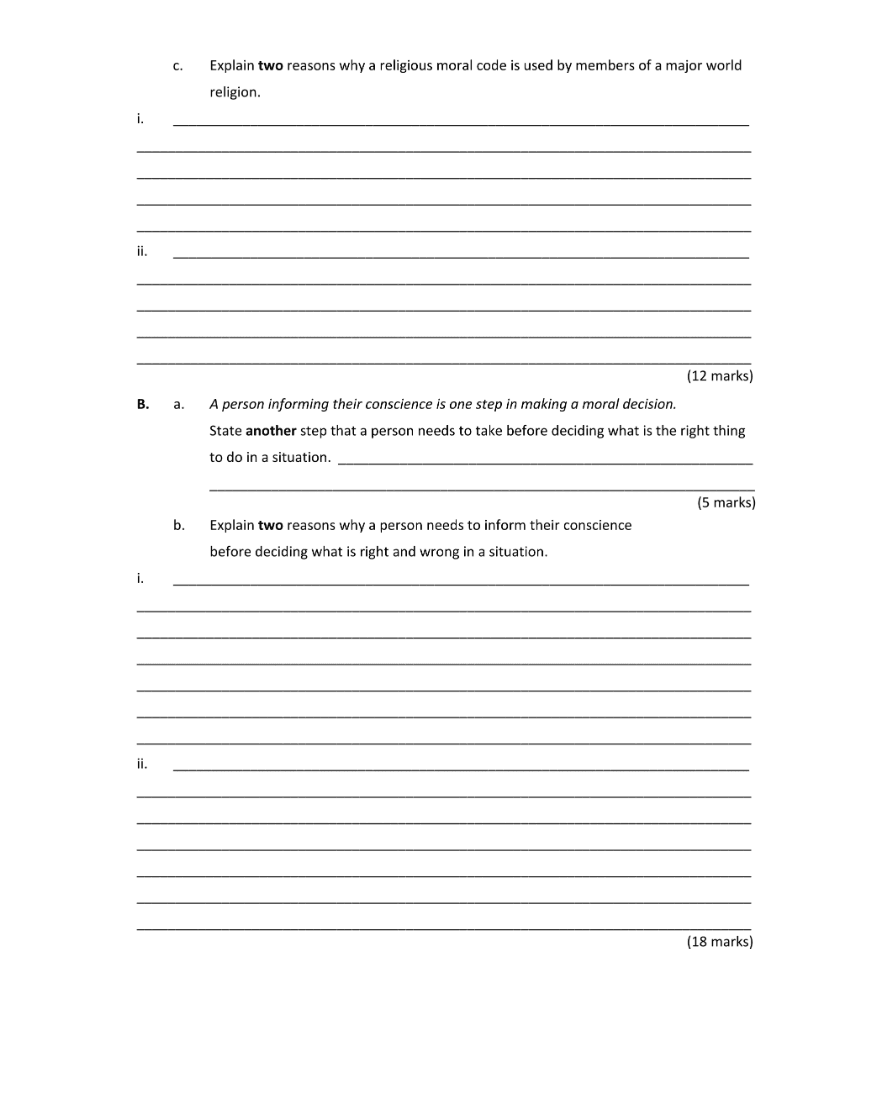 Question 2019 - 6 Part 2