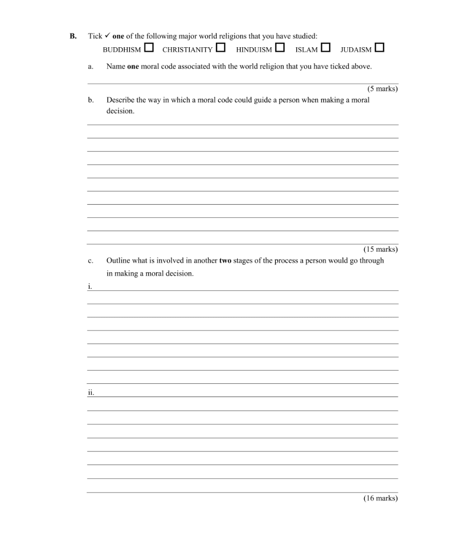 Question 2011 - 6 Part 2