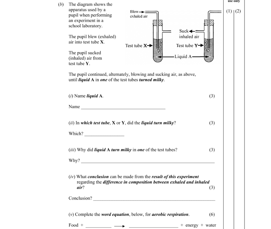 Question 2009 - 2 Part 1