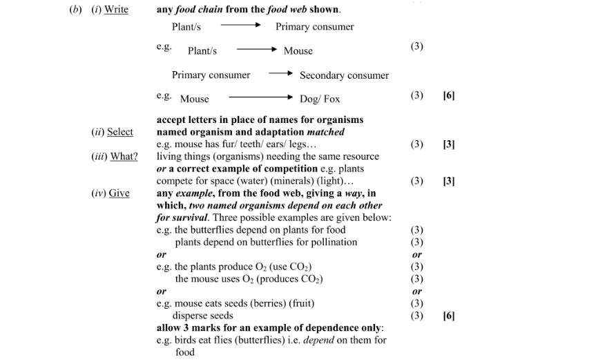 Marking Scheme Part 1