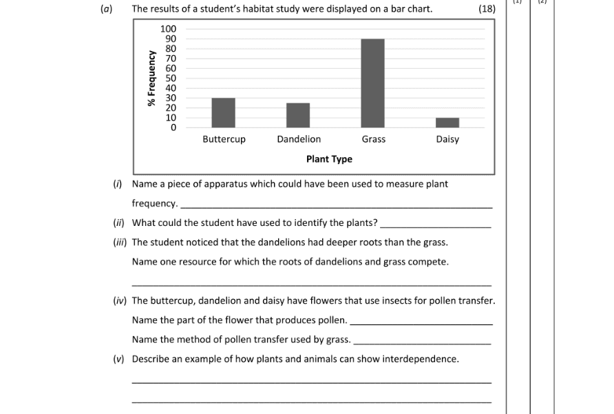 Question 2018 - 3 Part 1
