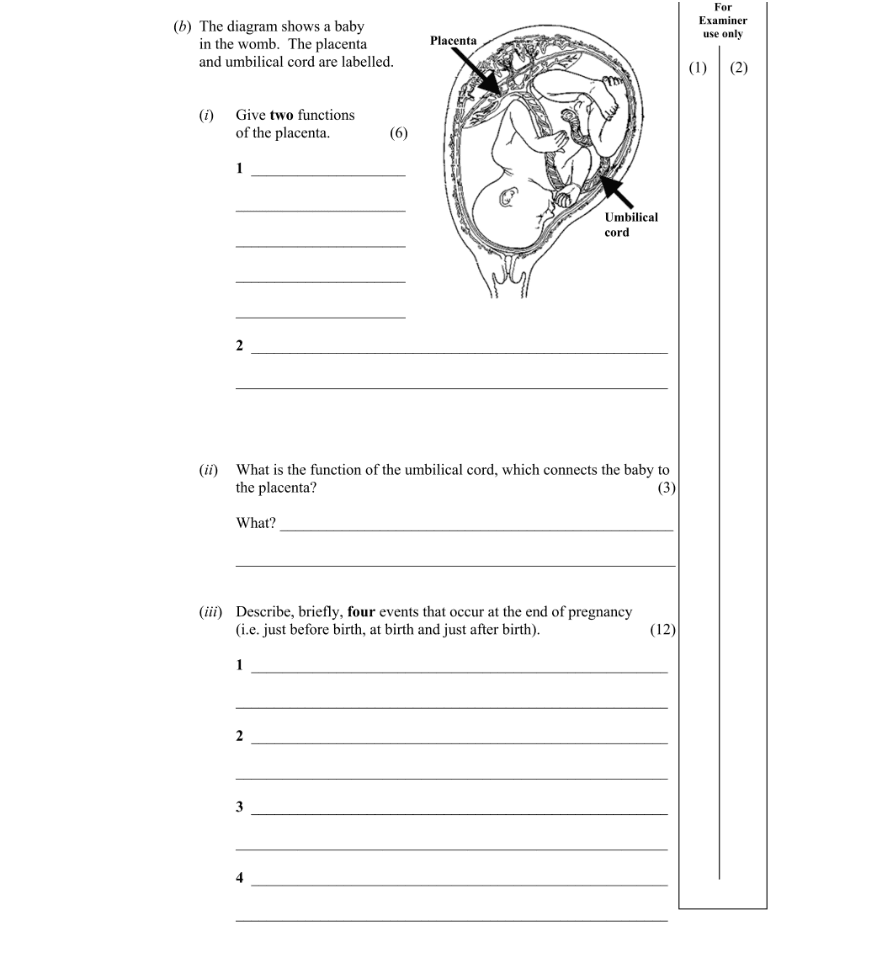 Question 2011 - 2 Part 1