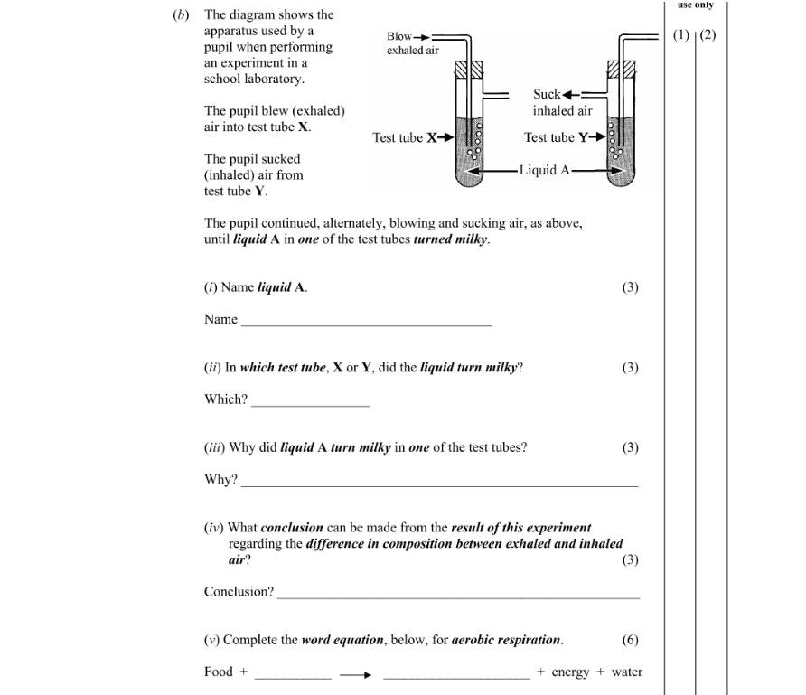 Question 2009 - 2 Part 1