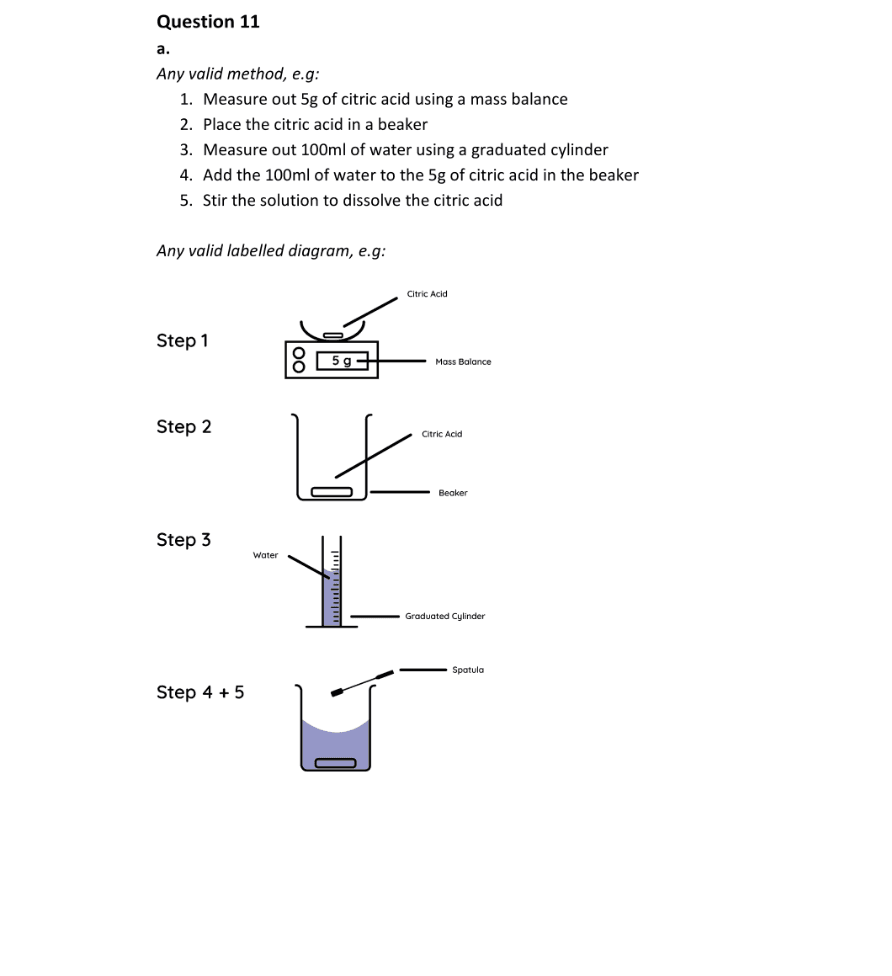 Marking Scheme Part 1