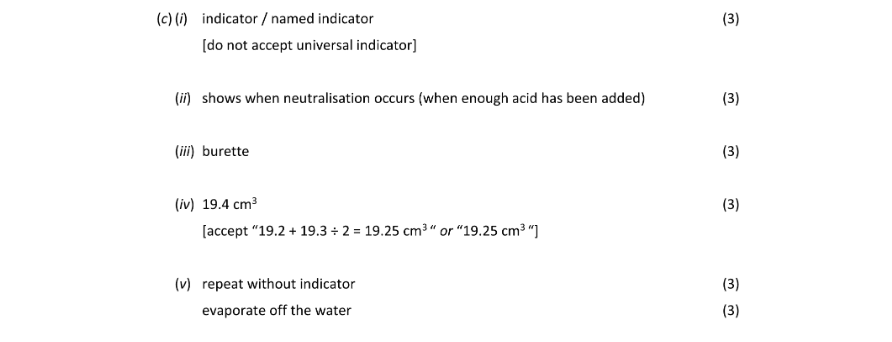 Marking Scheme Part 1