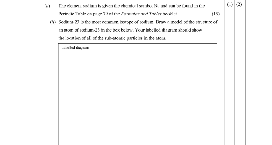Question 2015 - 6 Part 1