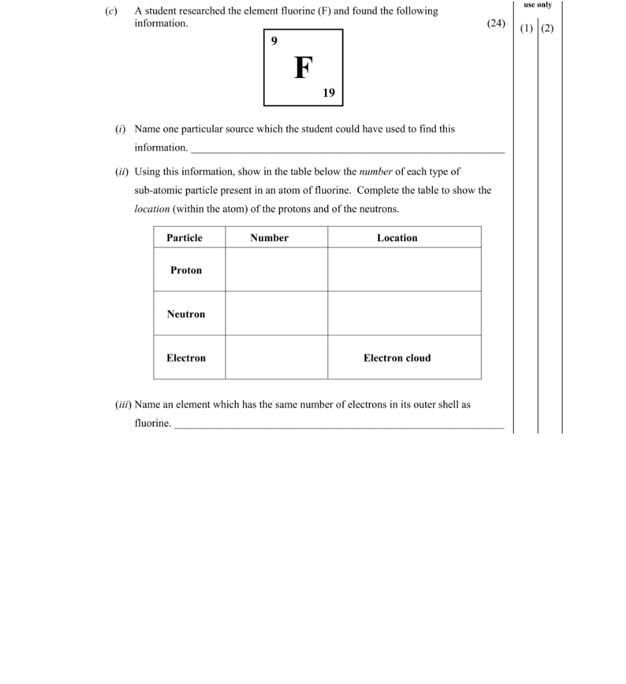 Question 2016 - 6 Part 1